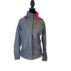 The North Face Women’s Lightweight Windbreaker Jacket Pink/Gray Size Medium